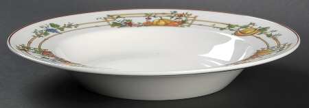 Mon Jardin Large Rim Soup Bowl