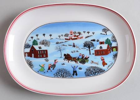 Naif Christmas Appetizer Tray/Plate
