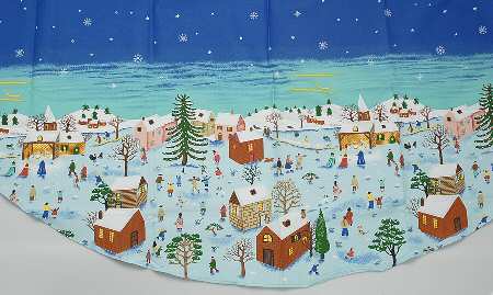 Naif Christmas Round Tablecloth