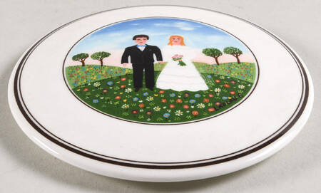 Naif Wedding Lid for 3" Candy Box
