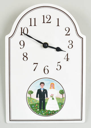 Naif Wedding Hanging Wall Clock