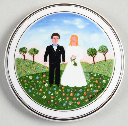 Naif Wedding Lid for 3" Candy Box