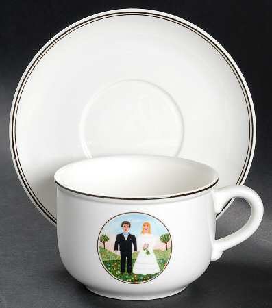 Naif Wedding Oversized Cup & Saucer Set