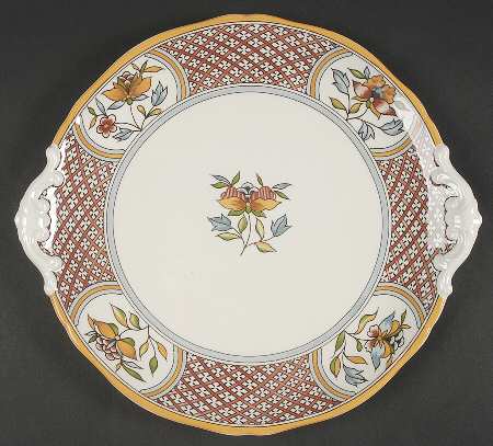 Normandie Handled Cake Plate