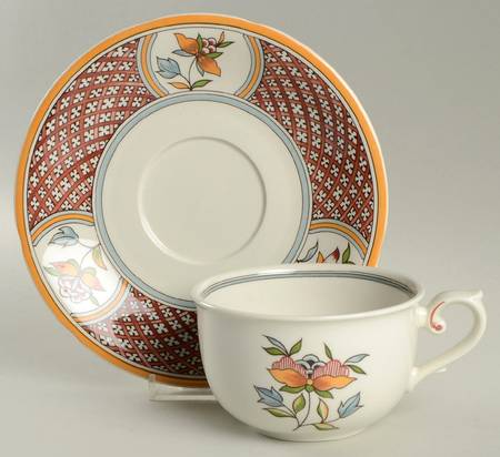 Normandie Breakfast Cup & Saucer Set
