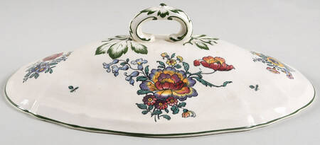 Old Abbey Sprays Lid for Oval Vegetable