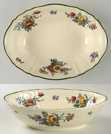 Old Abbey Sprays 9" Oval Vegetable Bowl