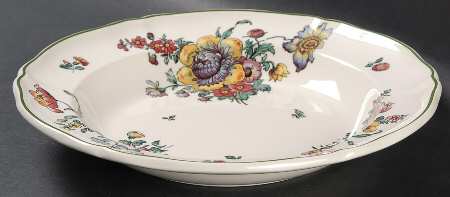 Old Abbey Sprays Large Rim Soup Bowl