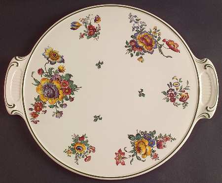 Old Abbey Sprays Handled Cake Plate