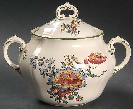 Old Abbey Sprays Sugar Bowl & Lid