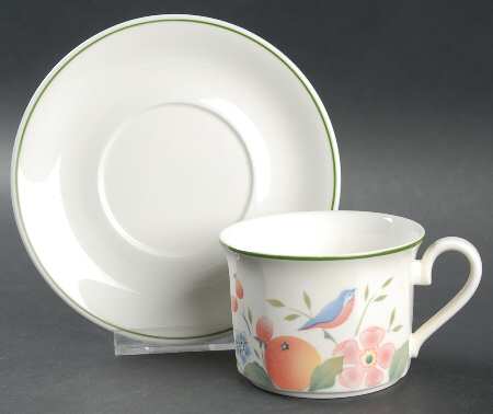 Orangerie Flat Cup & Saucer Set