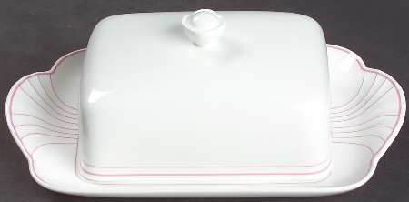 Palatino (Scalloped Edge) Square Covered Butter