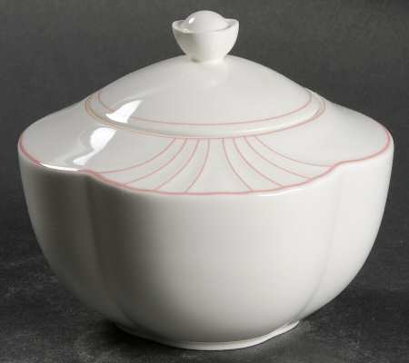 Palatino (Scalloped Edge) Sugar Bowl & Lid