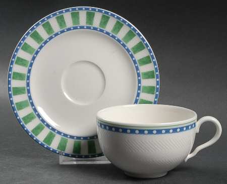 Party Look Flat Cup & Saucer Set