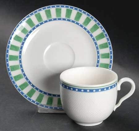 Party Look Flat Cup & Saucer Set