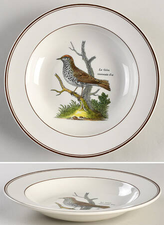 Paradiso (Brown Trim & Band) Rim Soup Bowl