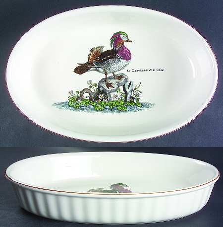 Paradiso (Brown Trim & Band) 14" Oval Baker