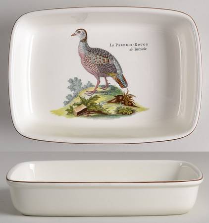 Paradiso (Brown Trim & Band) 9" Rectangular Baker