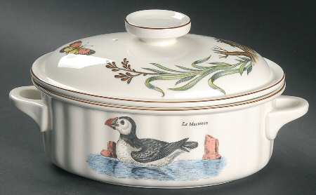 Paradiso (Brown Trim & Band) 1.25 Quart Oval Covered Casserole