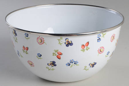 Petite Fleur 8" Metal Mixing Bowl