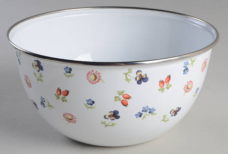 Petite Fleur 7" Metal Mixing Bowl