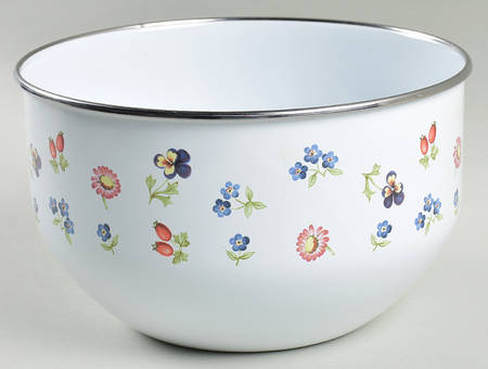 Petite Fleur 7" Metal Mixing Bowl