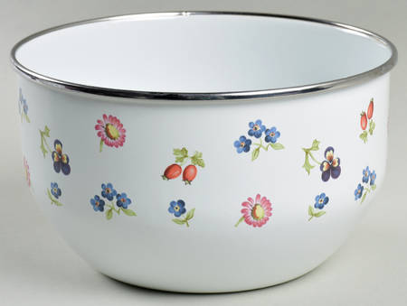Petite Fleur 6" Metal Mixing Bowl