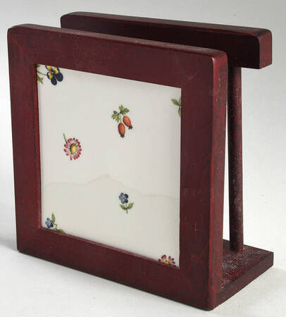 Petite Fleur 6 1/8" Rosewood Napkin Holder  HC
