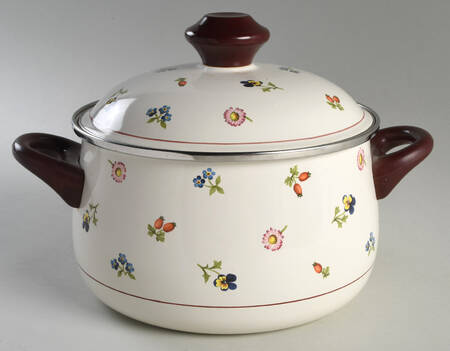 Petite Fleur 4 Quart Metal Stew Pot