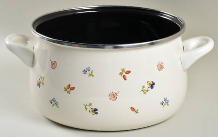 Petite Fleur 6 Quart Metal Stew Pot No Lid