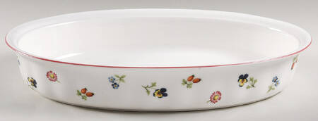 Petite Fleur 14" Oval Baker