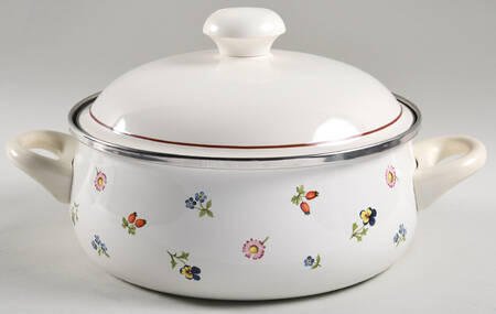 Petite Fleur 5 Quart Metal Stew Pot