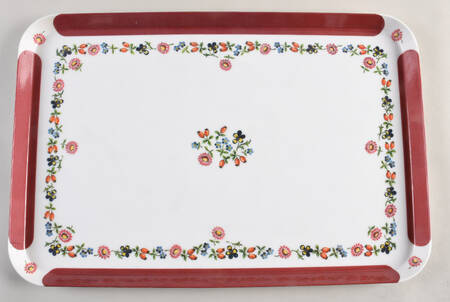 Petite Fleur Plastic Serving Tray 17"