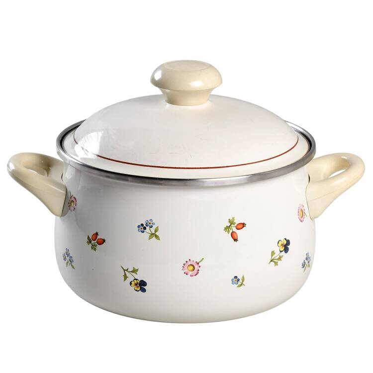 Petite Fleur 4 Quart Metal Stew Pot