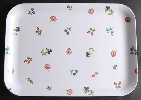 Petite Fleur 16" Plastic Serving Tray