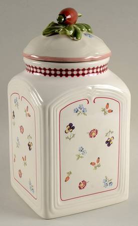 Petite Fleur Large Canister & Lid