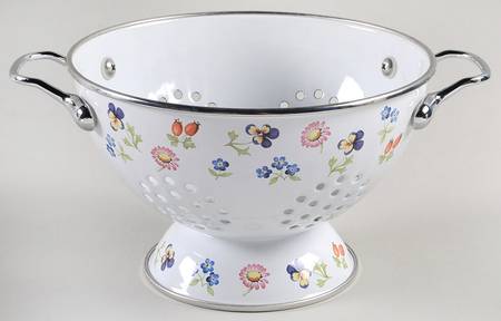 Petite Fleur Metal Colander