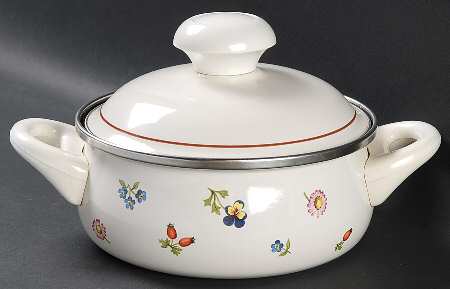 Petite Fleur 1.5 Quart Metal Stew Pot