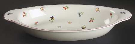 Petite Fleur 15" Oval Baker