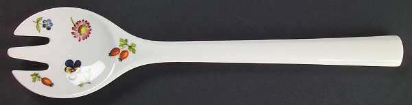 Petite Fleur Salad Serving Fork, Solid Piece
