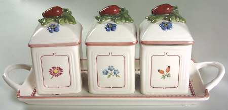 Petite Fleur (4 Piece) Jam/Jelly Set (JJM1, JJM2, JJM3 & JJS4T)