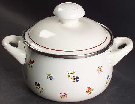 Petite Fleur 2 Quart Metal Stew Pot