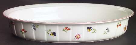 Petite Fleur 14" Oval Baker