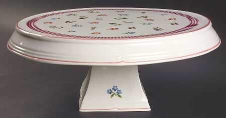 Petite Fleur 14" Diameter Pedestal Cake Stand