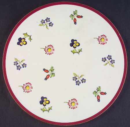 Petite Fleur Round Cork Back Trivet