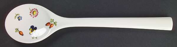 Petite Fleur Salad Serving Spoon, Solid Piece