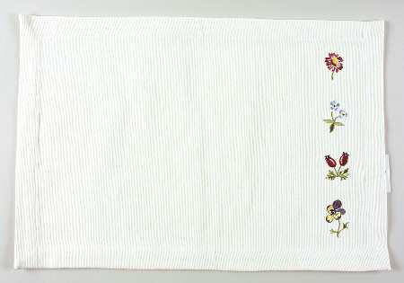 Petite Fleur Embroidered Cloth Placemat