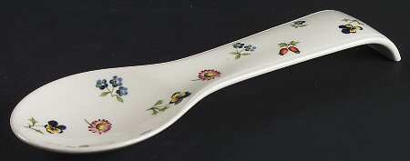 Petite Fleur Spoon Rest/Holder (Holds 1 Spoon)
