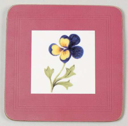 Petite Fleur Square Corkback Coaster
