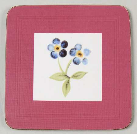 Petite Fleur Square Corkback Coaster